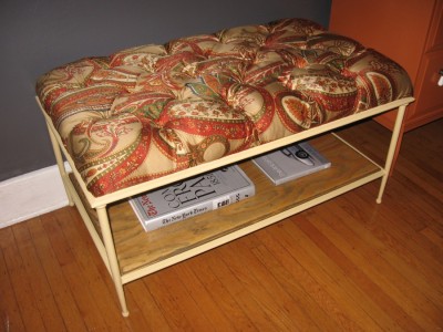 Paisley Tufted Bench